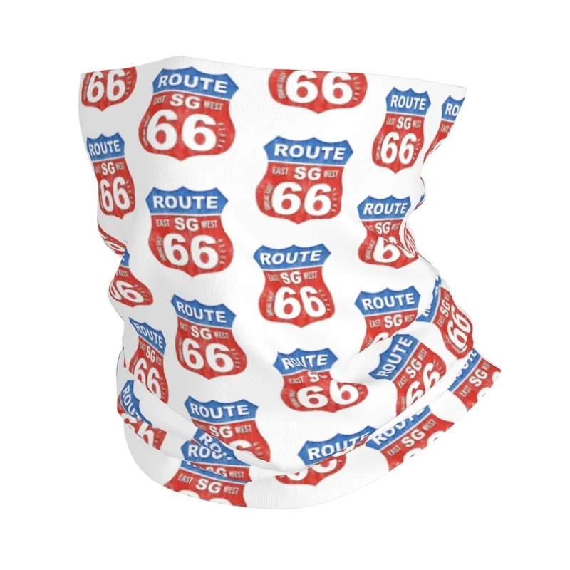 Tour de cou moto blanc - Route 66
