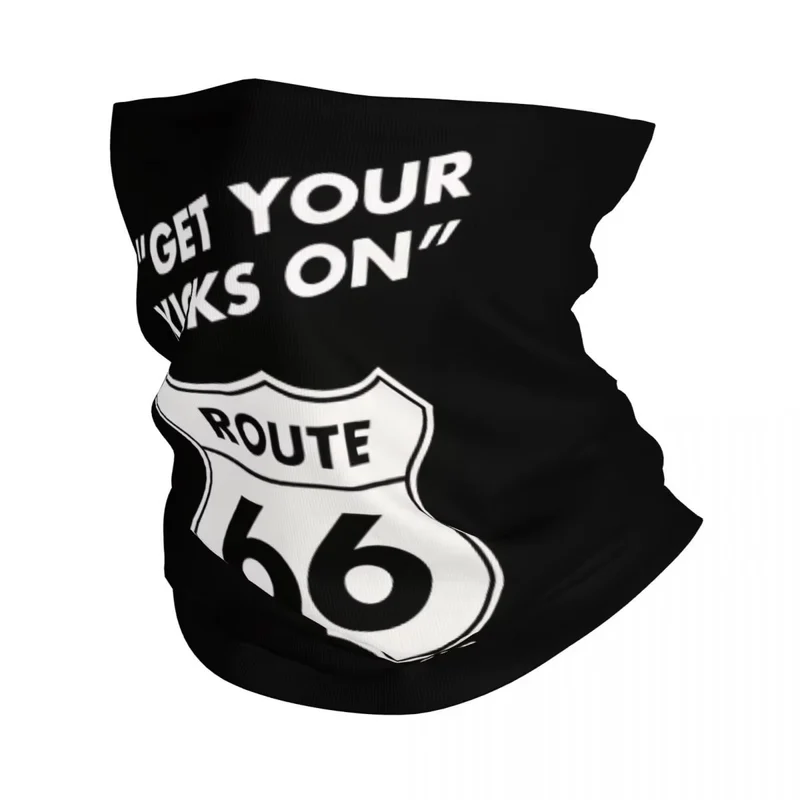 Tour de cou moto noir - Get your Kicks on Route 66