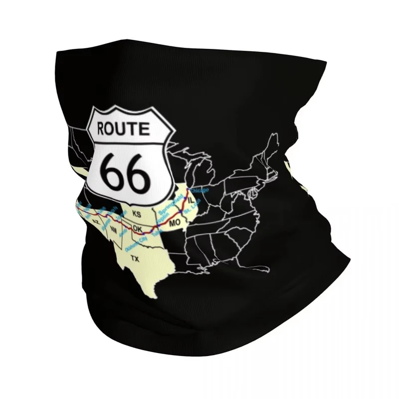 Tour de cou moto noir - Route 66