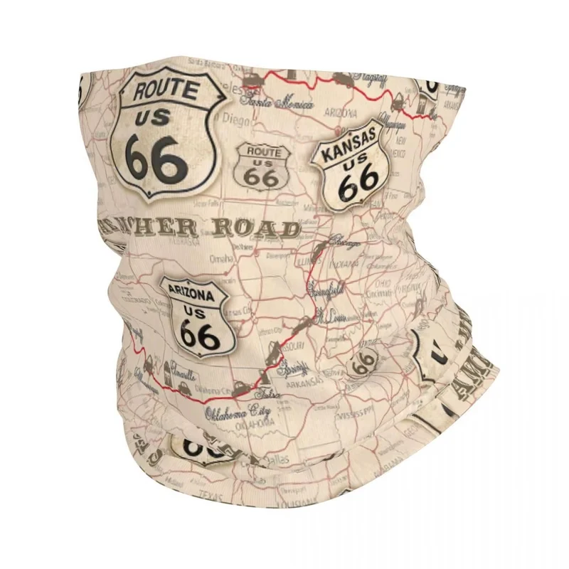 Tour de cou moto - Carte Route 66
