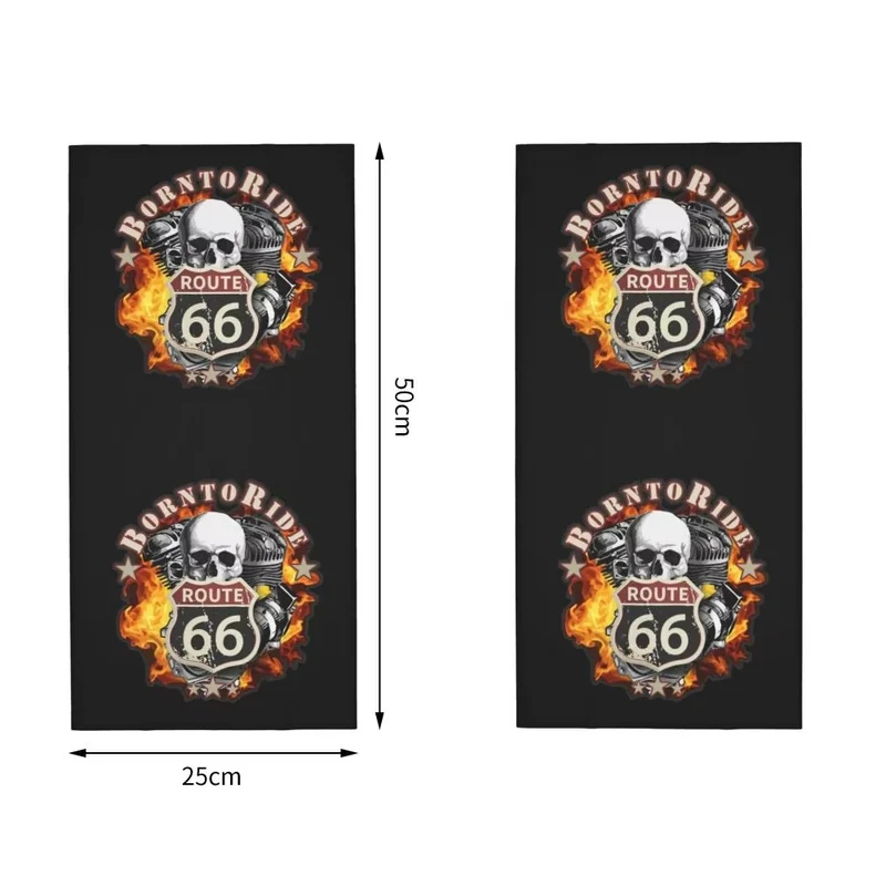 Tour de cou moto - Born to Ride Route 66