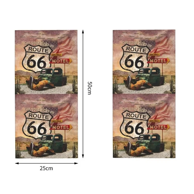 Tour de cou moto - Rétro Route 66