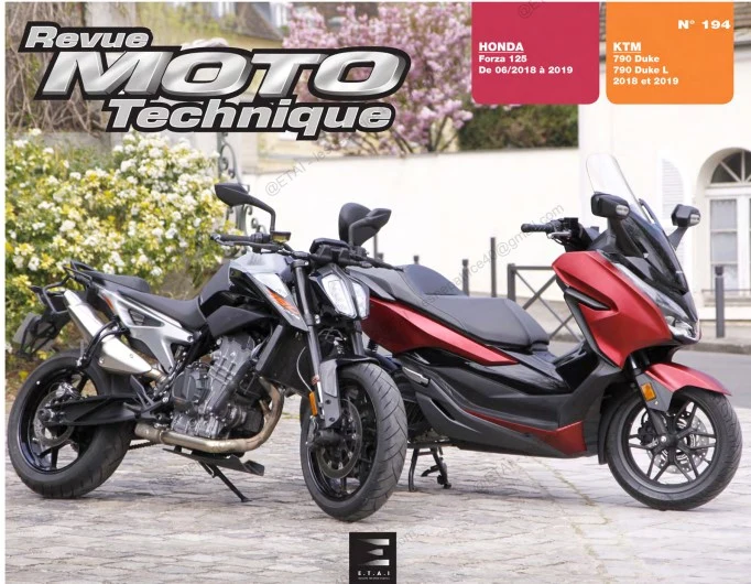 Manuel de réparation KTM 790 Duke 2018