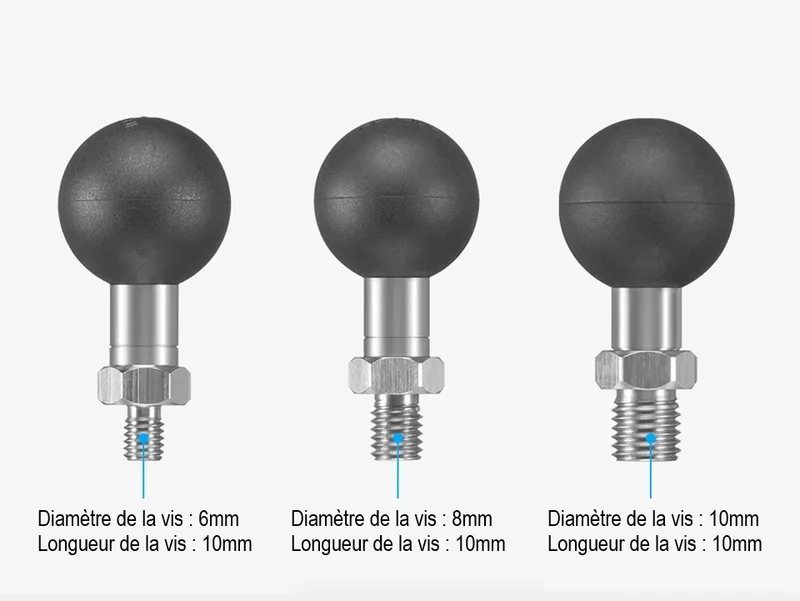 Support téléphone moto rotatif 360°