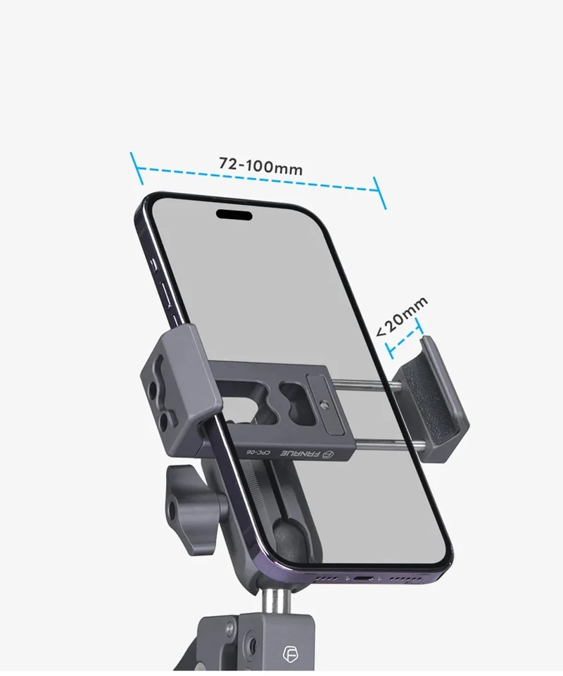 Support téléphone moto fixation à pince
