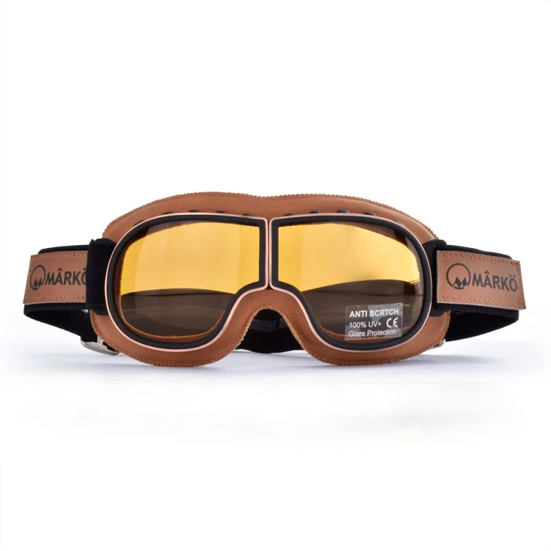 Lunette de moto - MARKO B3 Replica marron