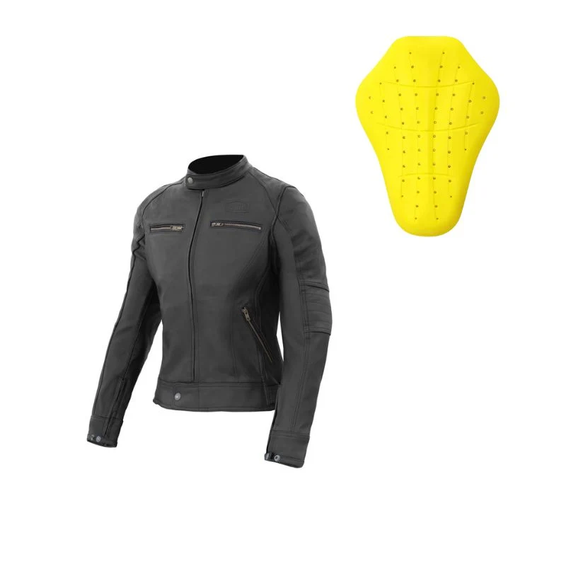 Blouson de moto en cuir femme - Vintage lady