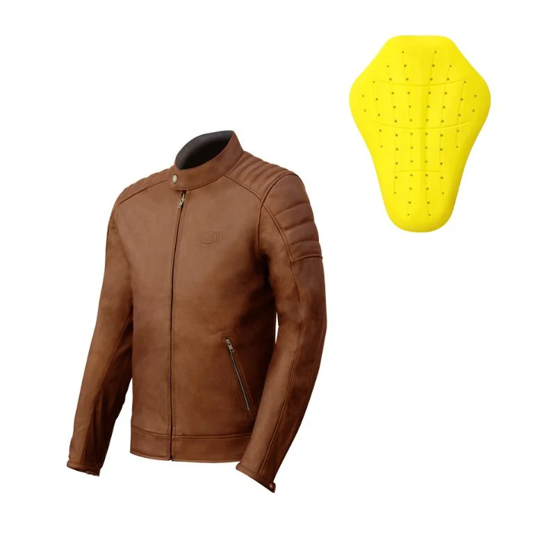 Blouson de moto homme AA - Trophy marron clair