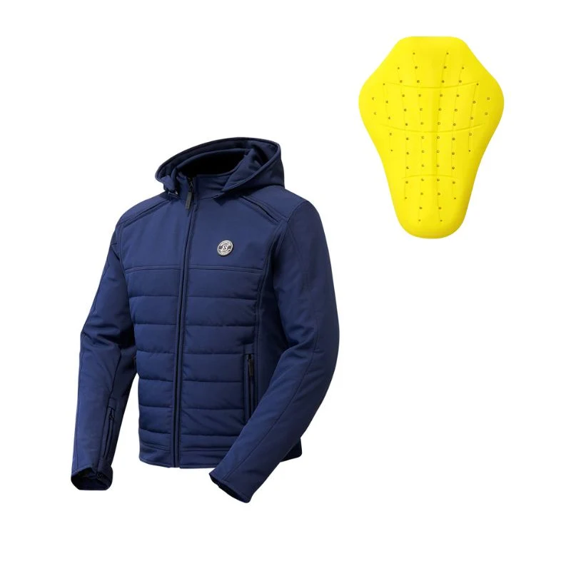 Blouson de moto homme - Softshell bleu