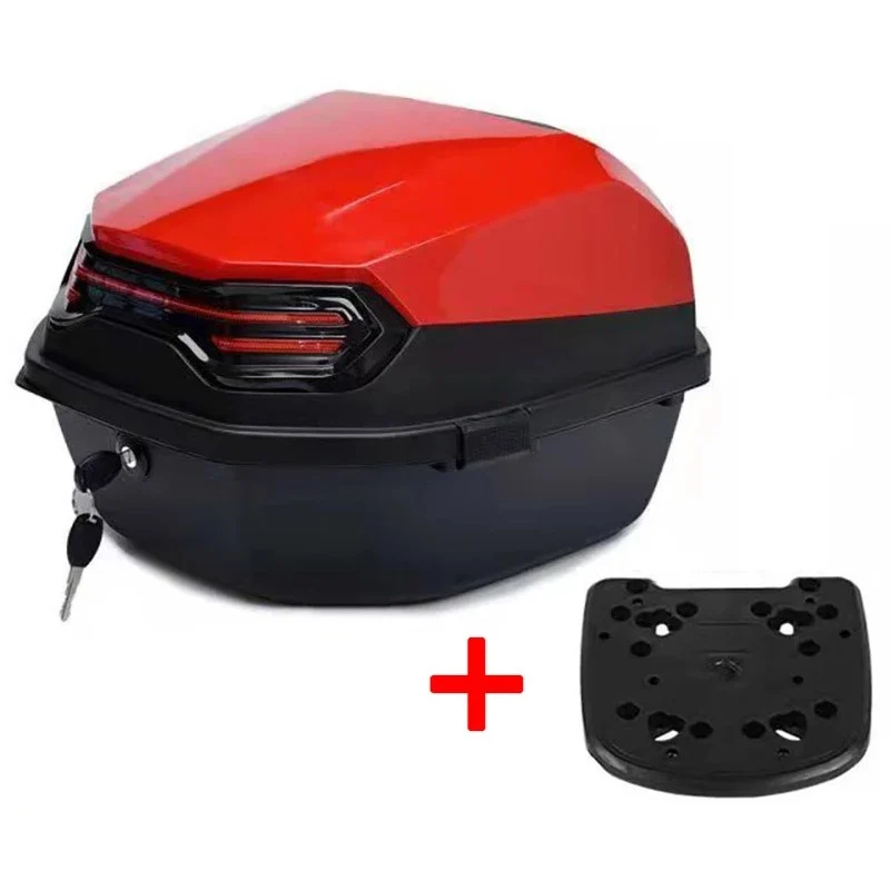 Top case moto - Rouge 30L