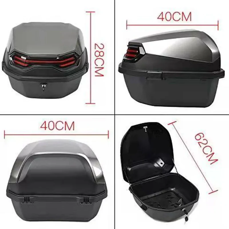 Top case moto - Argent 30L