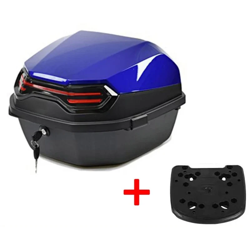 Top case moto - Bleu 30L