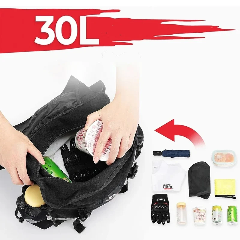 Sacoche cavaliere lateral pour moto 30L