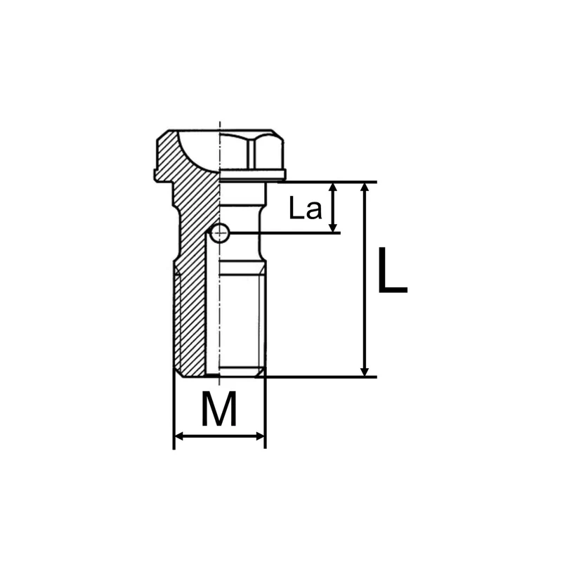 Tornillo sangrador pinza M10x1,25