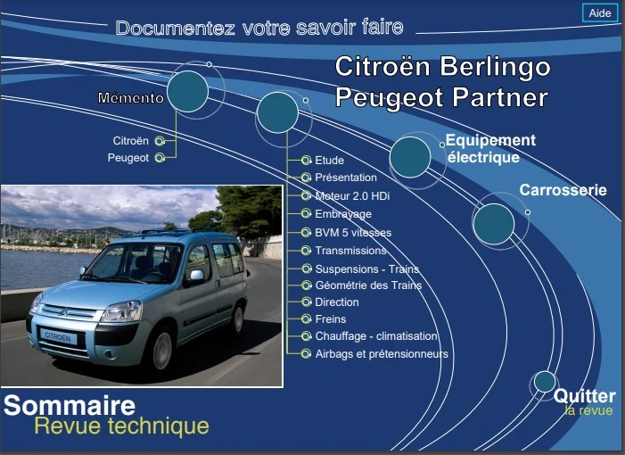 manuel d'atelier Peugeot Partner Citroën Berlingo 2002