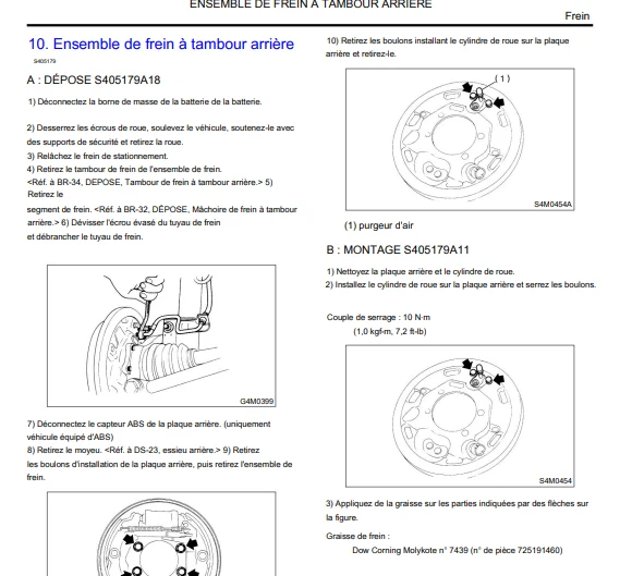 Manuel d'atelier Subaru Forester 1997 2002 en français