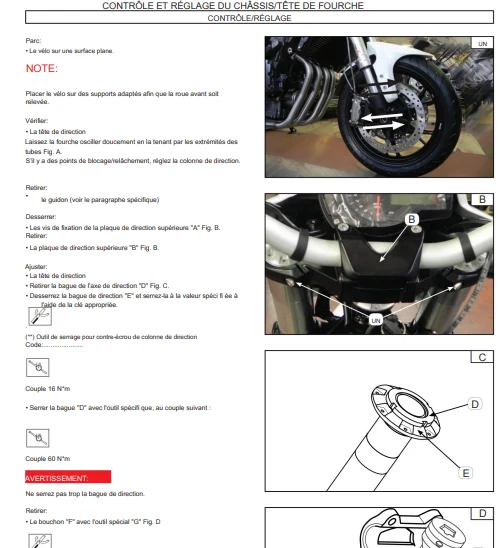 Manuel d'atelier Benelli BN 600 2014 en français