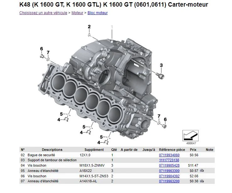 Catalogue de pîèces BMW 1948 2020