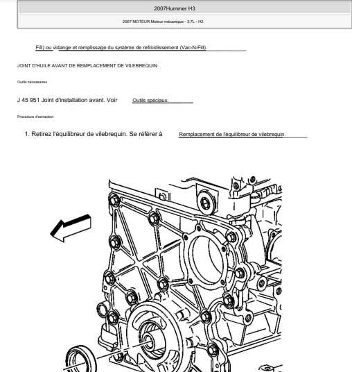 Manuel d'atelier Hummer H3 français