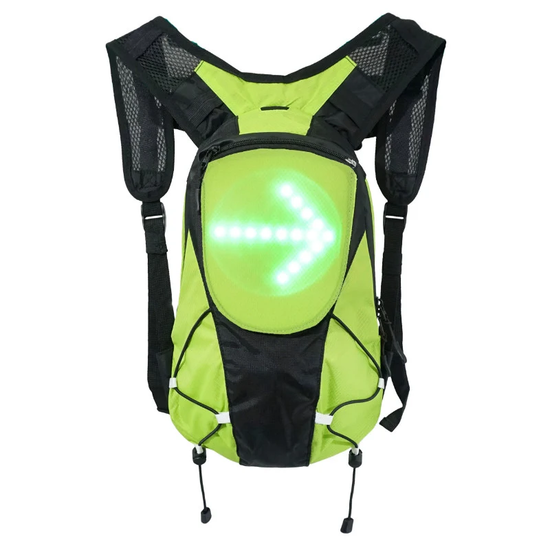Sac A Dos Avec Signalisation Intégrée 48 Leds Avec Indicateur Direction Et Telecommande Cintre Sans Fil (H12Xl12 cm) - Capacite 5L - Rechargeable Usb