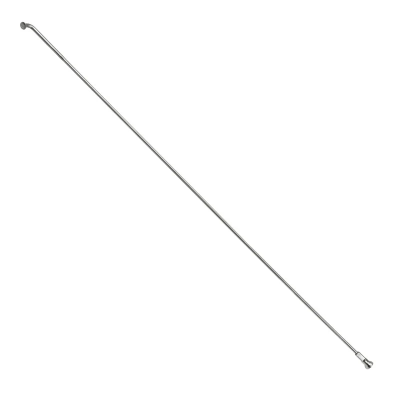 Rayon Renforcé INOX Argent 2,0 mm Avec Tête Coudée En 2,3 mm L 292 mm Avec Écrou (Vendu A L'Unite)