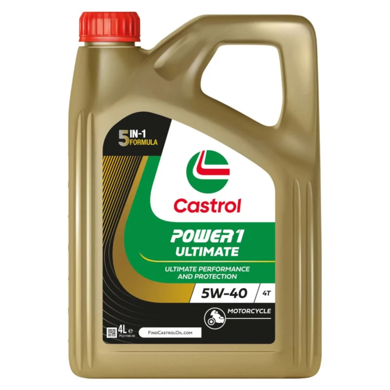 Aceite motor 2T/4T 5W40 4L Castrol Power 1 Ultimate