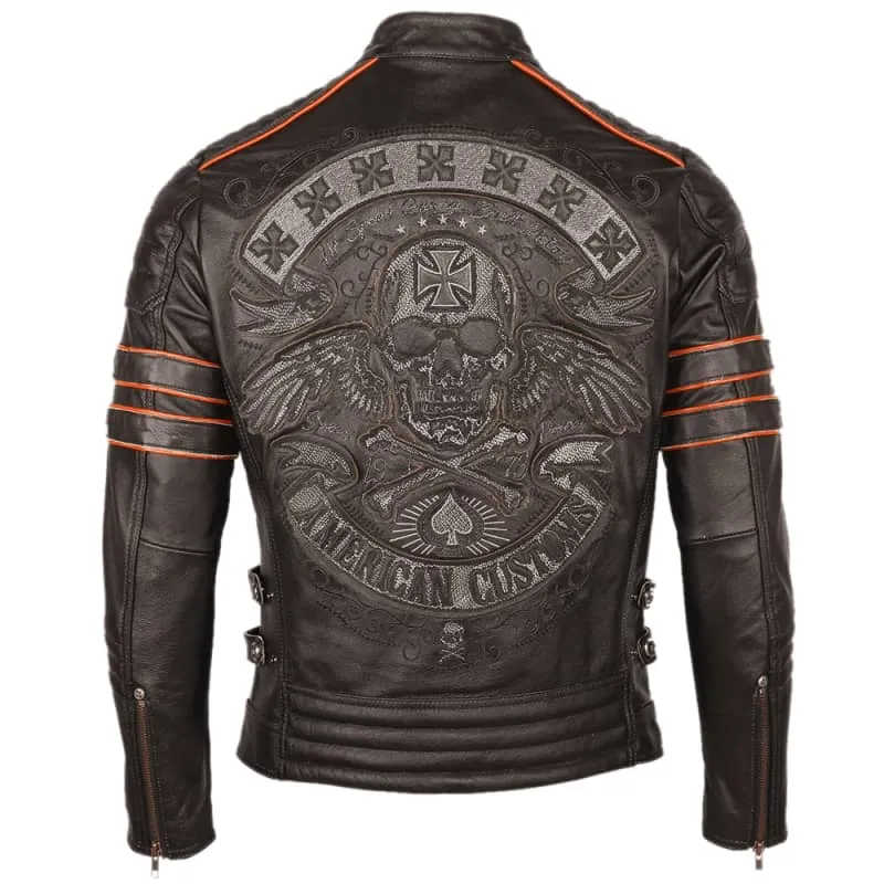 Blouson biker homme - Tête de mort
