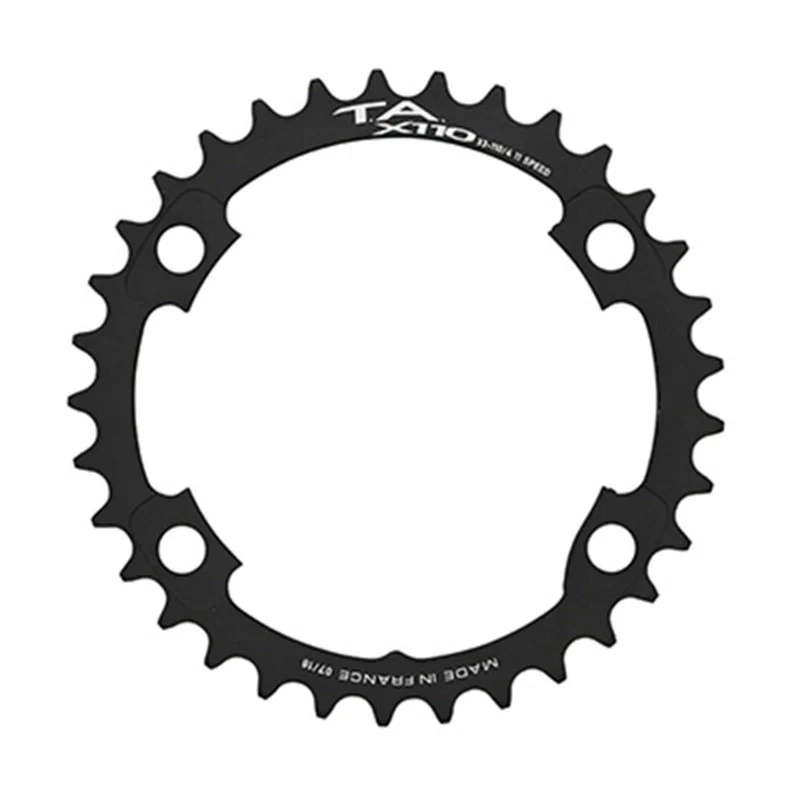 Plateau Route 4 branches Ø 110 Pour Shimano Ultegra R8000 - 6800 Ta X110 39 dents Intérieur Compatible Tiagra 4700-105 5800+R7000-Dura Ace 9000+9100 Noir 11V.