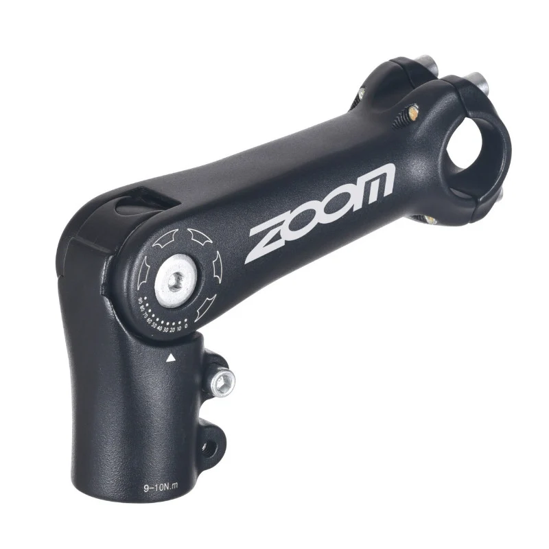 Potence VTT -Urbain-Trekking Zoom Réglable Rehausse Alu Noir Mat 25.4 L 110 mm Ahead-Set 1"1-8