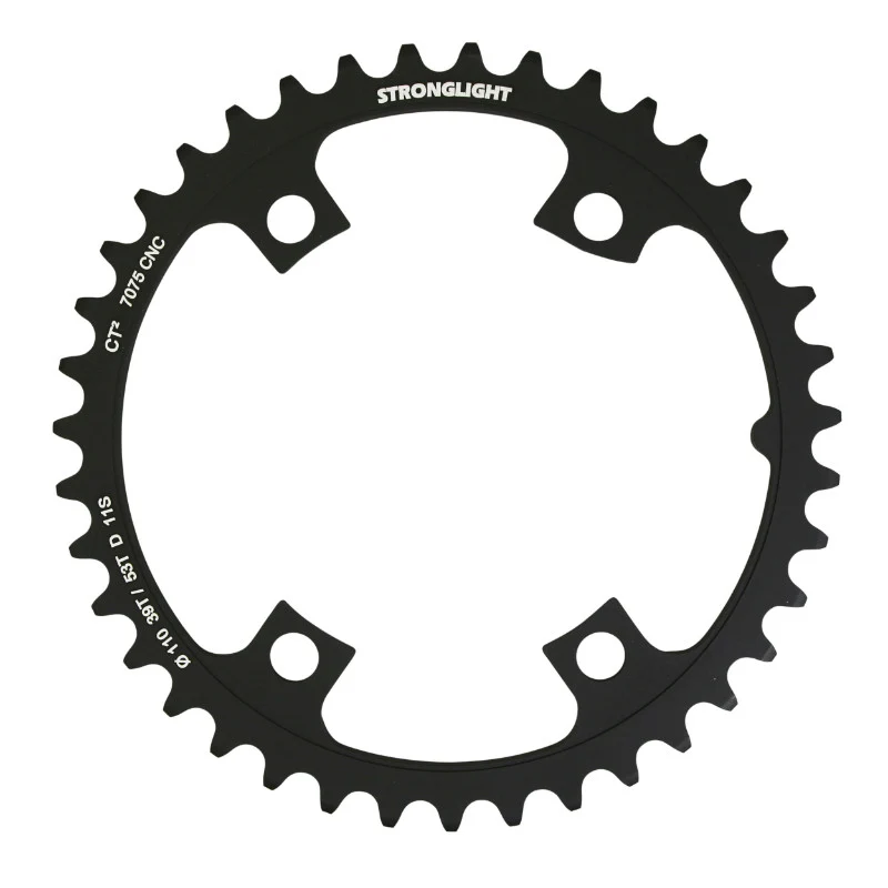 Plateau Route 4 branches Ø 110 Pour Shimano Ultegra R8000 - R8050 Stronglight 39 dents Intérieur Noir Ct2 11V. (Pour Plateau 53 dents)