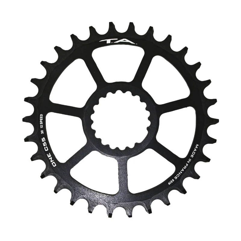Plateau VTT Direct Mount Pour Cannondale Ai Ta One C55 30 dents Compatible Fsa Ta 10-11-12V. Noir (Deport 6 mm)