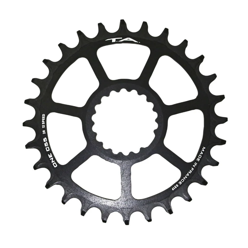 Plateau VTT Direct Mount Pour Cannondale Ai Ta One C55 28 dents Compatible Fsa Ta 10-11-12V. Noir (Deport 6 mm)