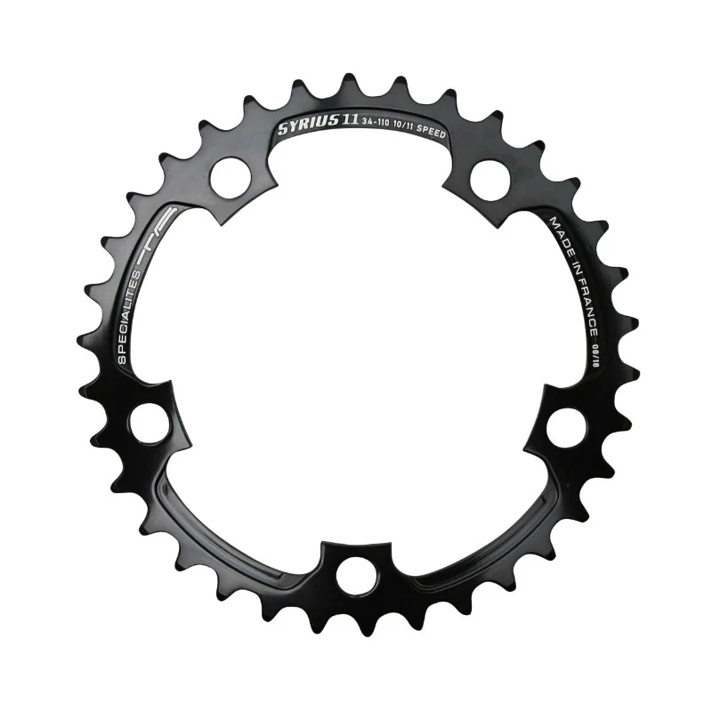 Plateau Route 5 branches Ø 74 Ta Zelito 30 dents Triple Intérieur Noir Alu 7075 Type Shimano 9-10V.