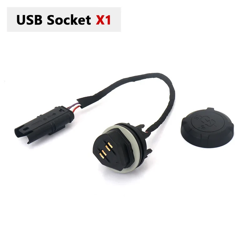 New Waterproof USB Charger Adapter with Lid Pannier Rack Pack Motorcycle For BMW R 1300 GS r1300gs GS1300 R1300GS 2023-2025