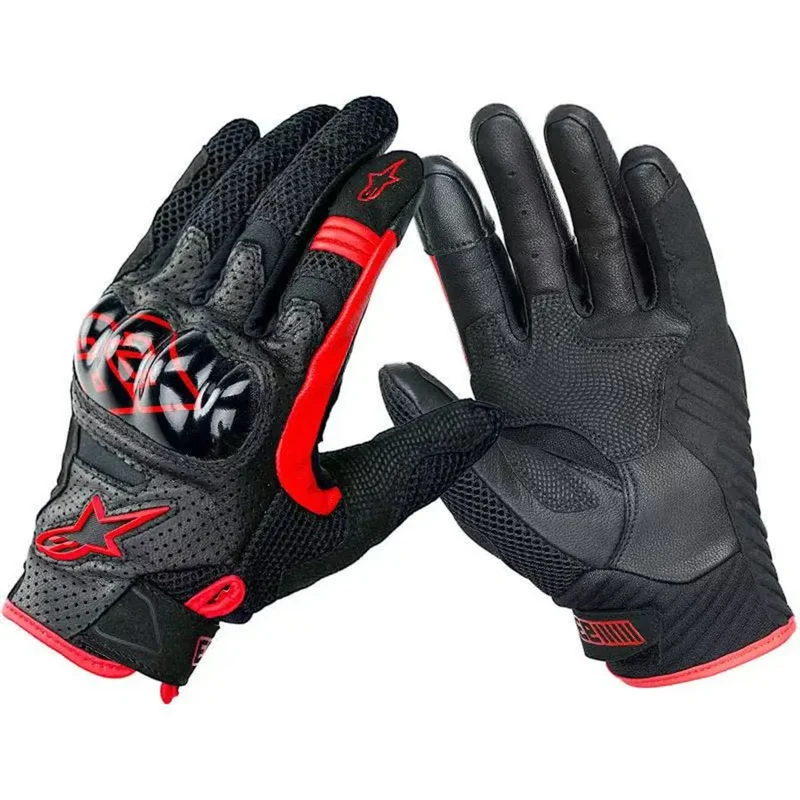 ALPINESTARS Guantes Moto SMX-1 AIR V2 Motocross Motorbike Motorcycle Racing Touch Screen Leather Carbon Fiber Moto Gloves