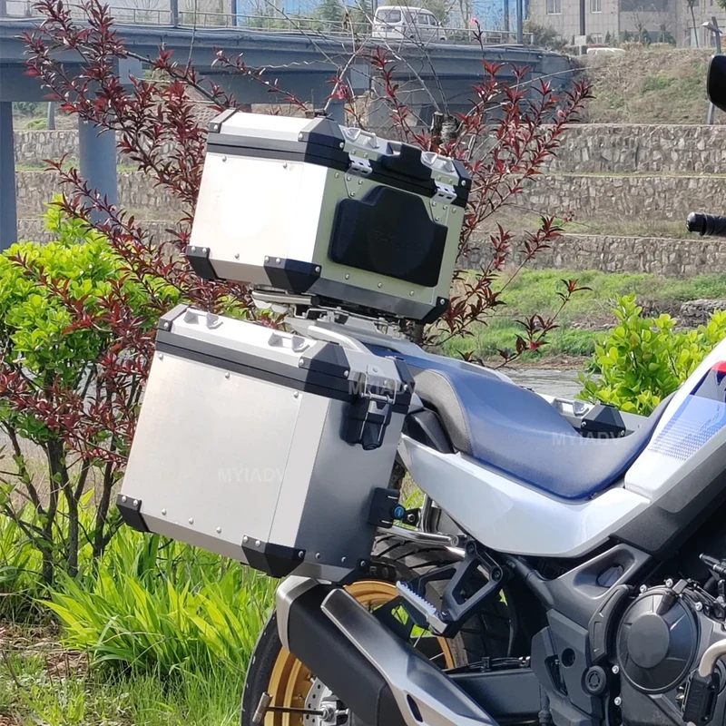 Motorcycle Aluminum Box Pannier Saddlebag Top Case Luggage Rack For Honda XL750 Transalp XL 750 2023 2024 Tail Side Box Bracket