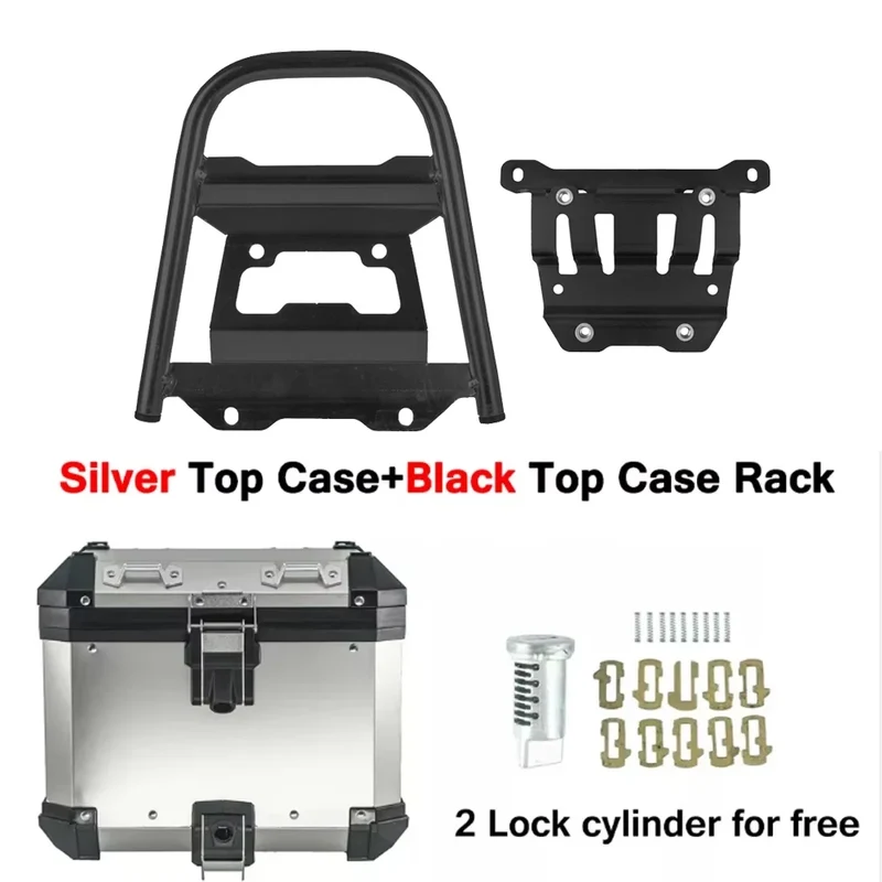 Motorcycle Aluminum Box Pannier Saddlebag Top Case Luggage Rack For Honda XL750 Transalp XL 750 2023 2024 Tail Side Box Bracket