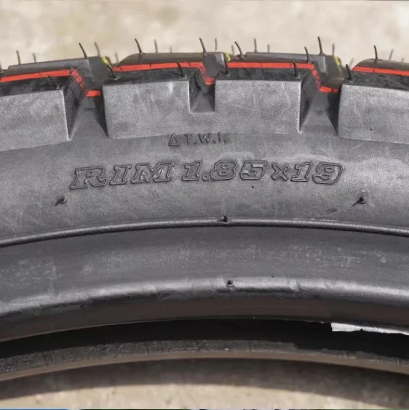 Off road motorcycle tires, front 80/100-19, rear 120/90-16, turtle back large pattern tires, inner and outer tires