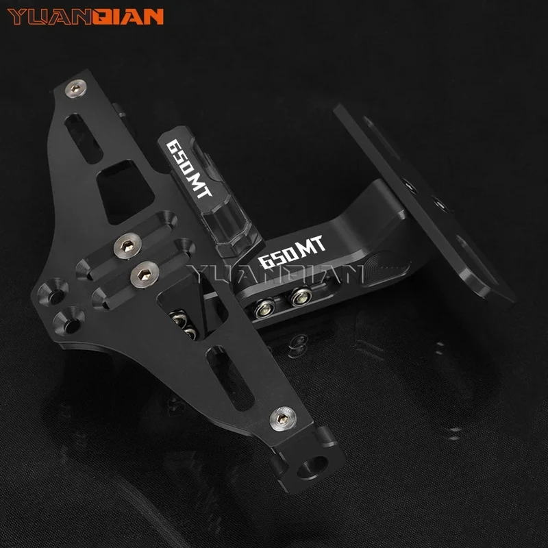 For CFMOTO CF MOTO 650MT 650 MT ALL YEARS 2024 2023 2022 2021 Motorcycle Rear License Plate Bracket Holder LED Turn Signal Light