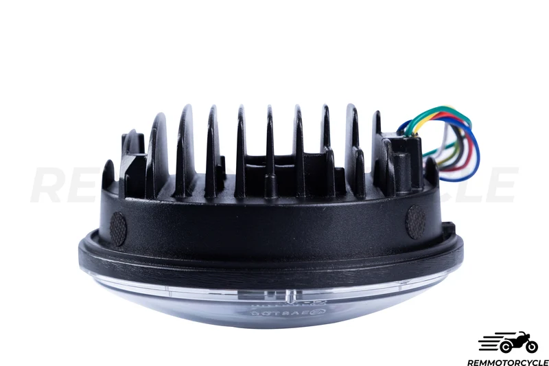Phare avant LED rond 5,5" Clignotants intégrés Type Harley