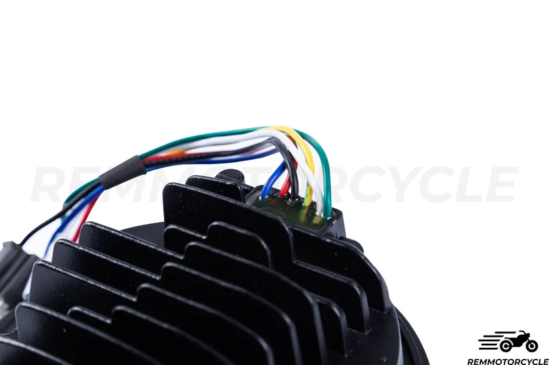 Phare avant LED rond 5,5" Clignotants intégrés Type Harley