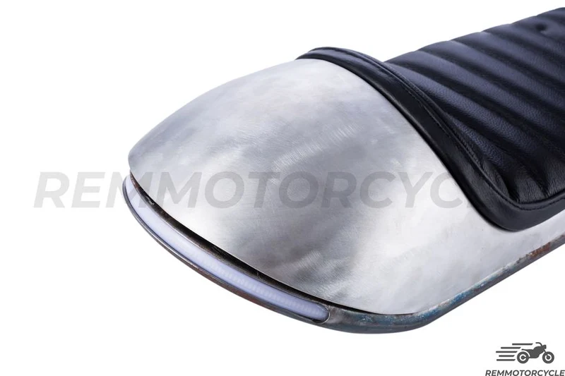 Selle + Boucle + LED cafe racer coque Aluminium