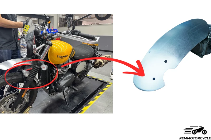 garde boue Triumph Scrambler 900 , 1200 et Bonneville T100 T120 HAUT