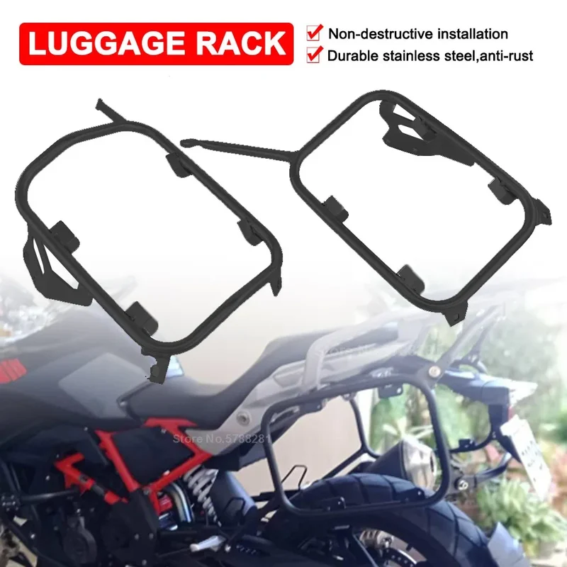 G310GS Panniers Rack For BMW G 310 G310 GS 2017-2022 2023 2024 Motorcycle Side Trunk Saddlebag Stainless Steel Luggage Bracket