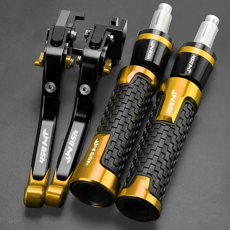 FOR CFMOTO CF MOTO 450MT 450 MT 2024 2025 2026 Motorcycle Accessories CNC Adjustable Brake Clutch Levers Handlebar grips Ends