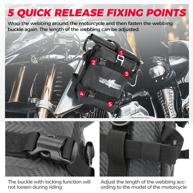 F750GS F850GS Tool Placement Travel Bag for BMW R1250GS R1200GS ADV Adventure Frame Crash Bar Waterproof Bags Bumper Accessories
