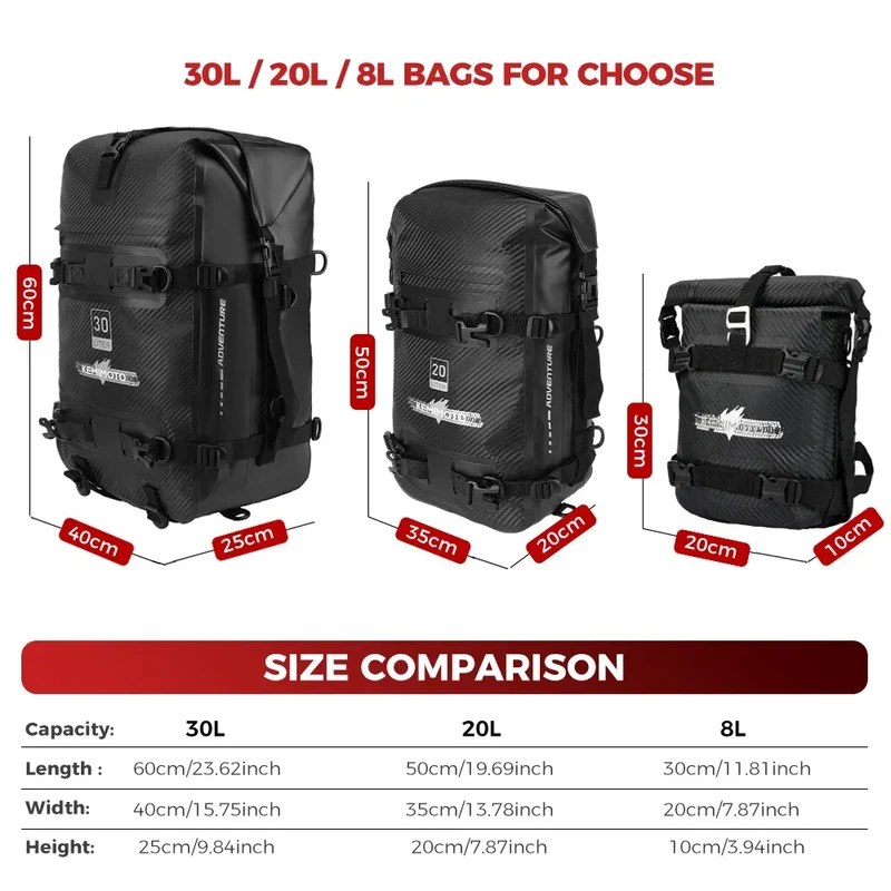 F750GS F850GS Tool Placement Travel Bag for BMW R1250GS R1200GS ADV Adventure Frame Crash Bar Waterproof Bags Bumper Accessories