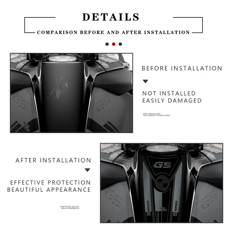 r1250 gs 2023 Motorcycle 3D Epoxy Resin Sticker Kit For BMW R 1250 GS Adventure Triple Black 2023 R1250 GS Adventure
