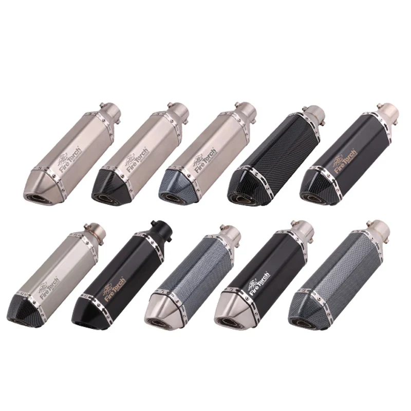 Motorcycle Exhaust Left Escape Mid Link Pipe With Muffler DB Killer Slip On For BMW F650Gs F700Gs F800Gs F800R F800Gt 2009-2016