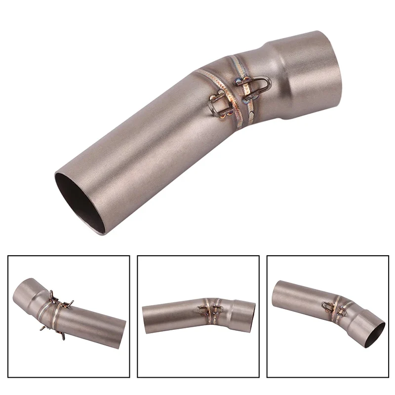 Motorcycle Exhaust Left Escape Mid Link Pipe With Muffler DB Killer Slip On For BMW F650Gs F700Gs F800Gs F800R F800Gt 2009-2016